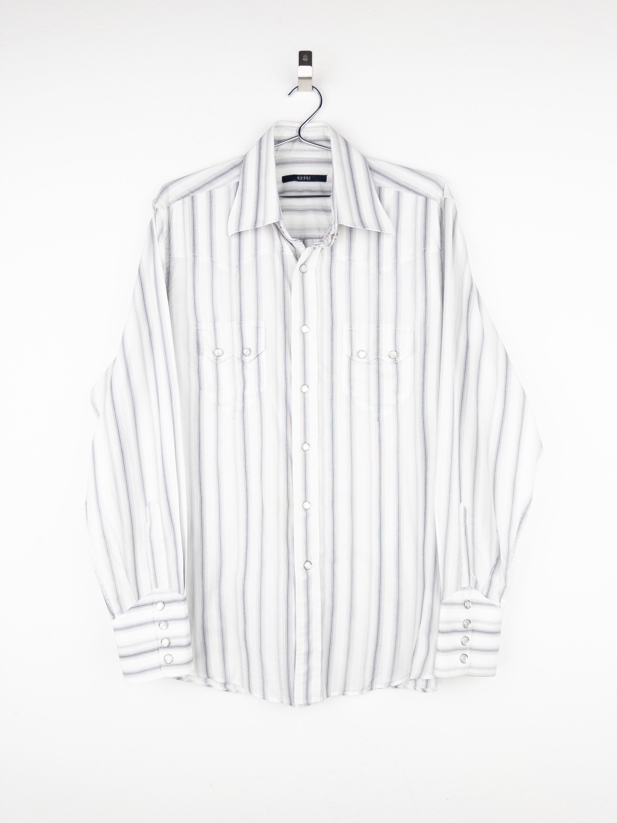 Gucci by Tom Ford SS04 Pearl-Button Cowboy Western Button-Up Shirt Size US XL / EU 56 / 4 - 1 Thumbnail