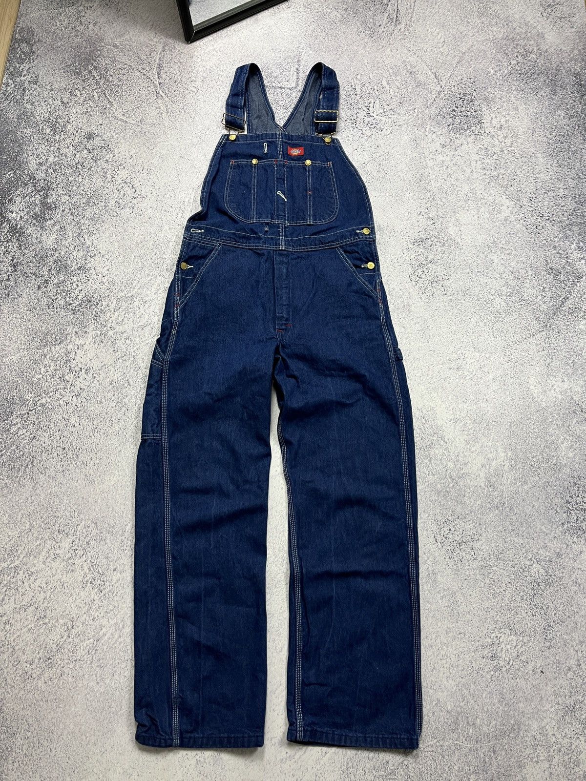 Dickies × Vintage Vintage Dickies Overall Carpenter Denim Jumpsuit Skate Rare Size US 32 / EU 48 - 1 Thumbnail