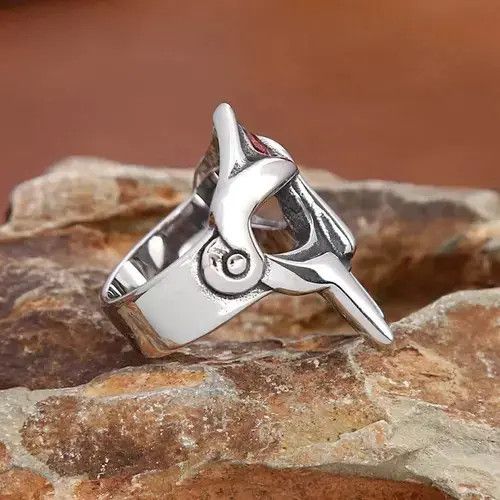 Japanese Brand Face Armor Mask Ring Size ONE SIZE - 2 Thumbnail