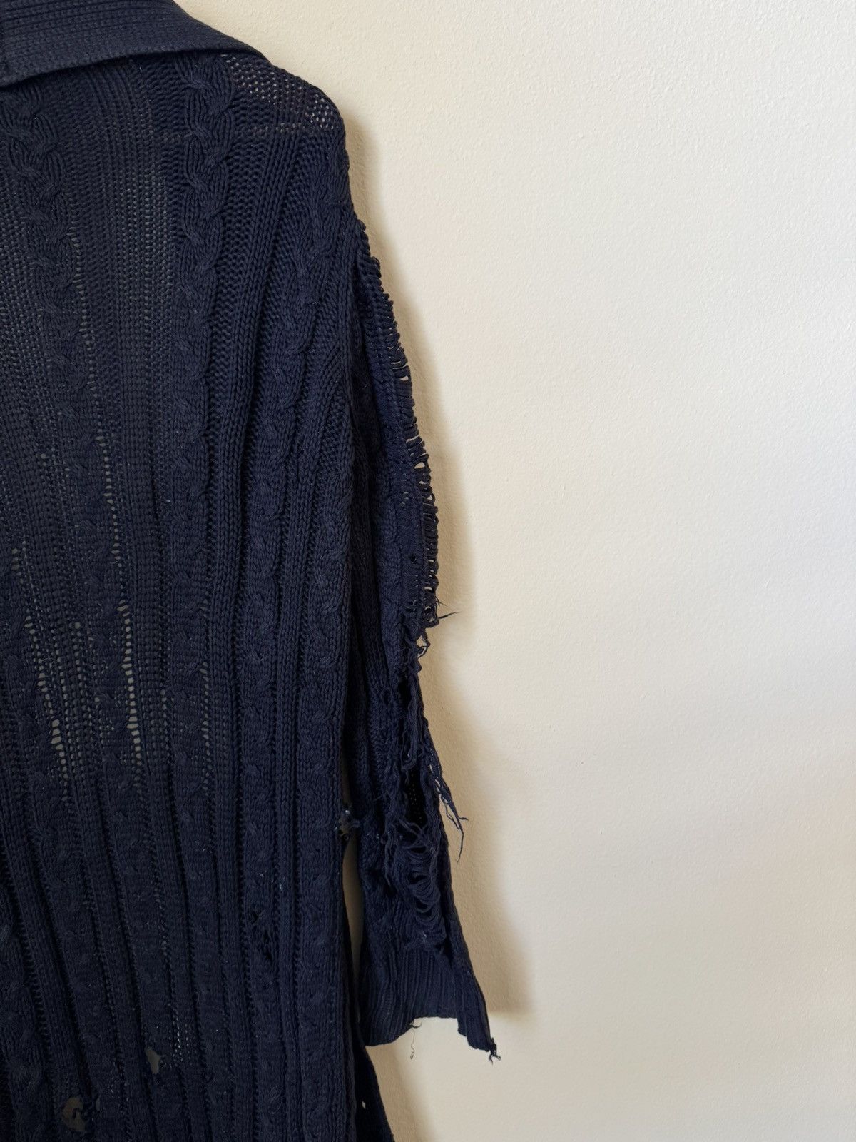 Loro Piana Loro Piana 100% Vicuna Cardigan Sweater Knit Navy Blue 40 Size US XXS / EU 40 - 13 Thumbnail