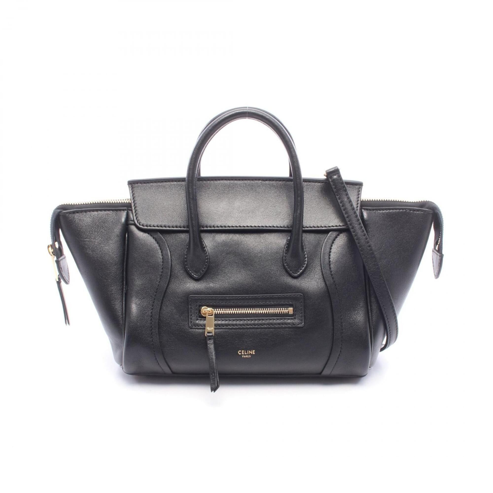 Celine Celine Little Luggage Small 2-Way Handbag, Leather, Women's, Black, L108J3056.38NO Size ONE SIZE - 1 Thumbnail