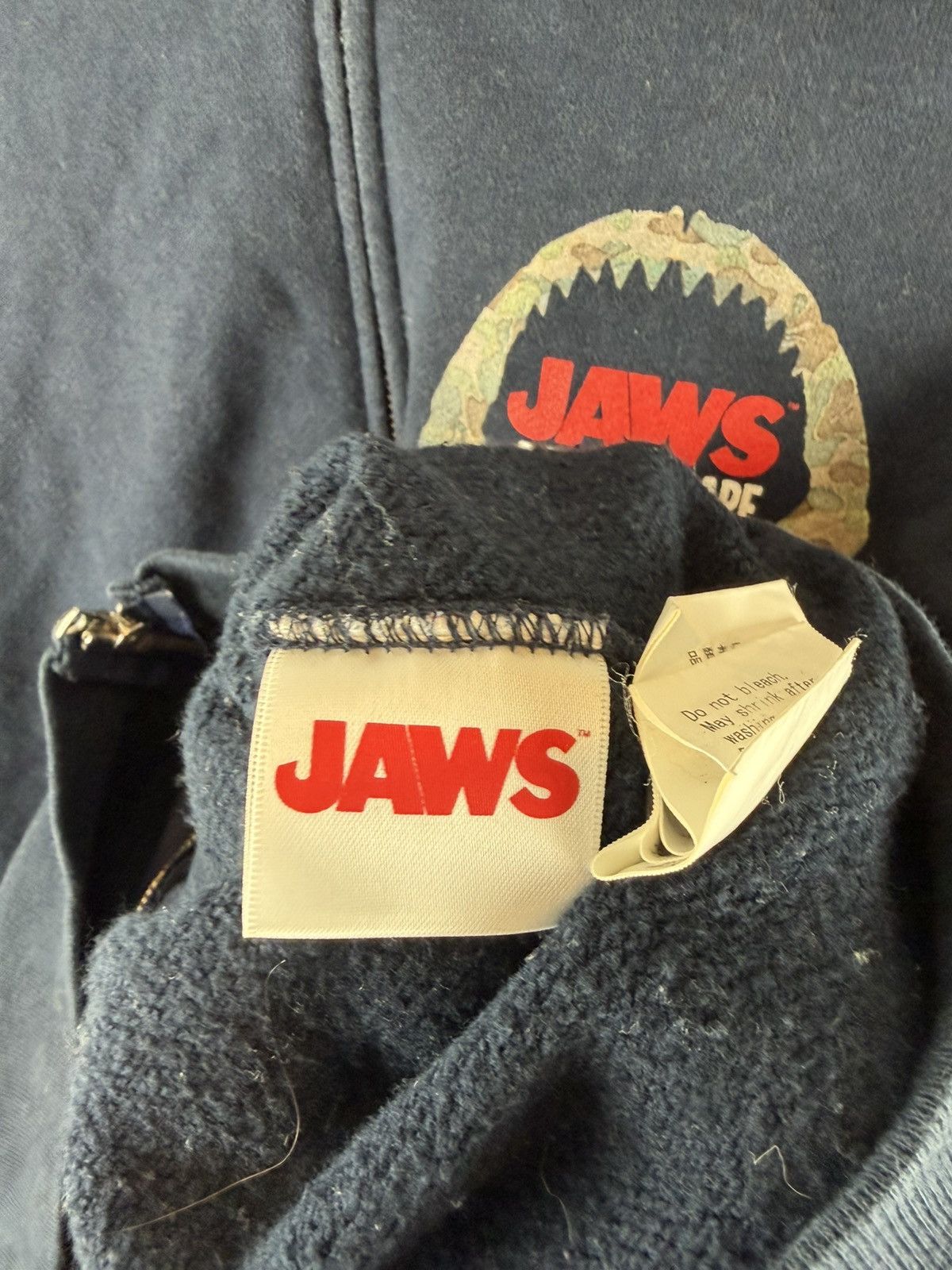 Bape 2016SS Bape x Jaws Shark Zip Up Hoodie Size S / US 4 / IT 40 - 10 Thumbnail
