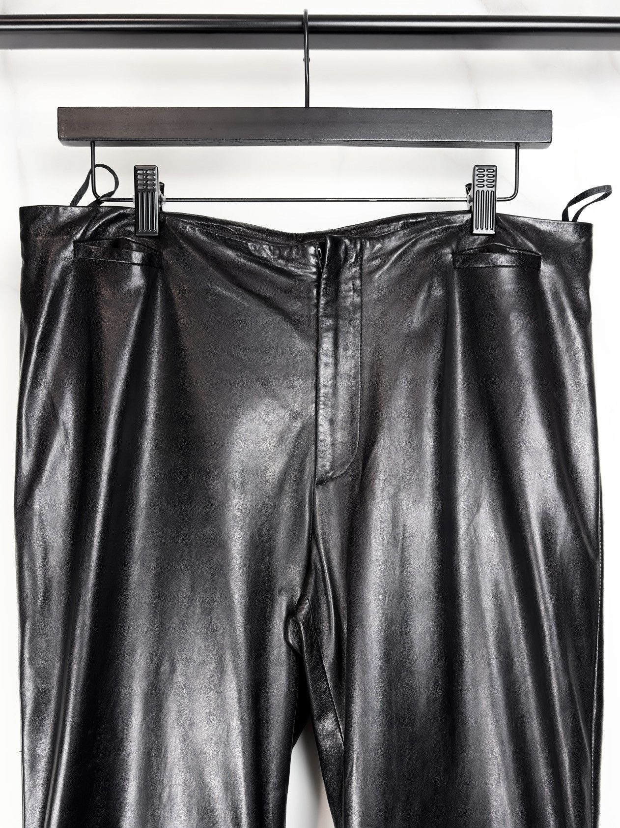 Gucci Gucci Tom Ford Vintage Long Flare Leather Pants Trousers Size US 32 / EU 48 - 3 Thumbnail