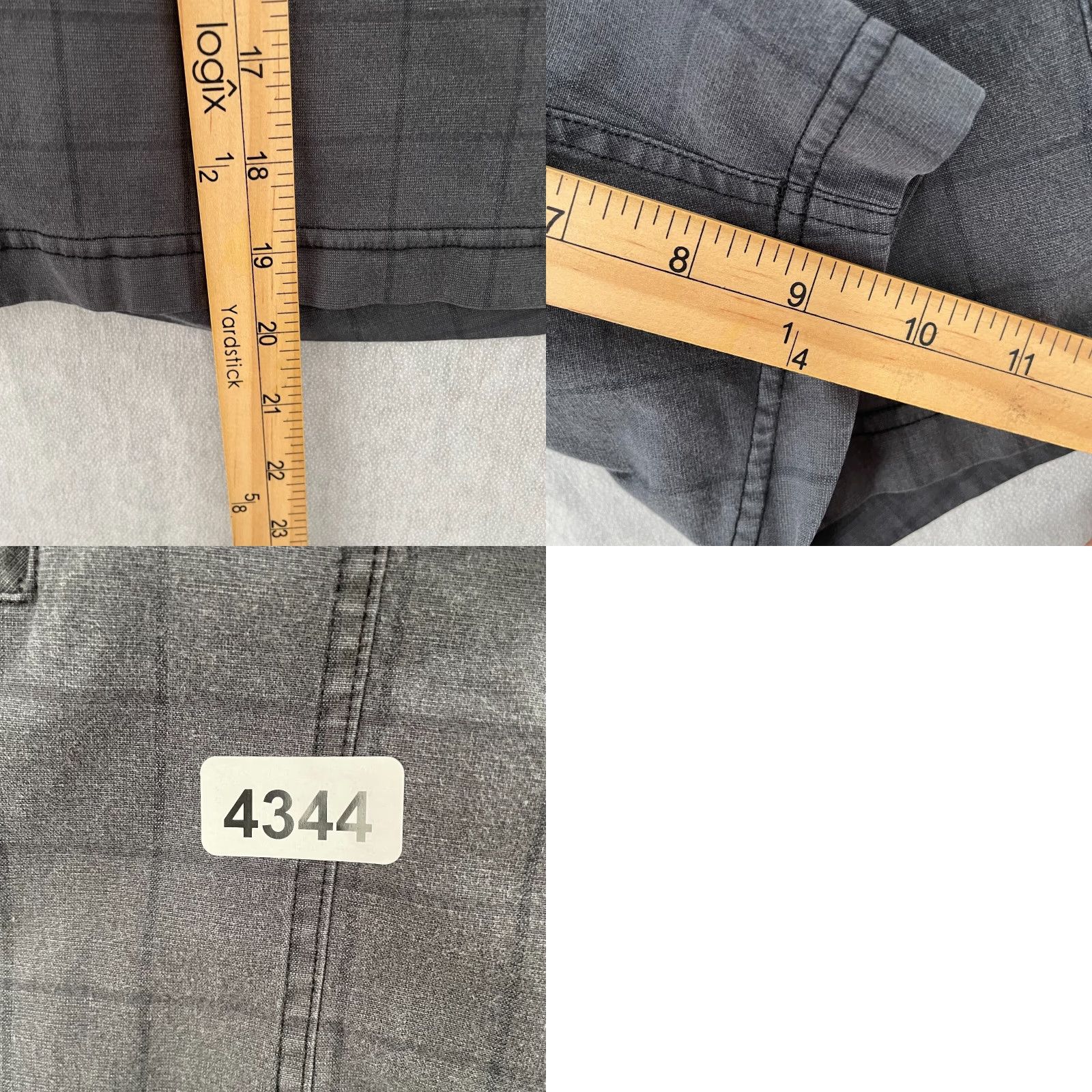 Lululemon VINTAGE Lululemon Shorts Adult 36 Gray Windowpane Pattern Chino Logo Pockets Mens Size US 36 / EU 52 - 8 Thumbnail
