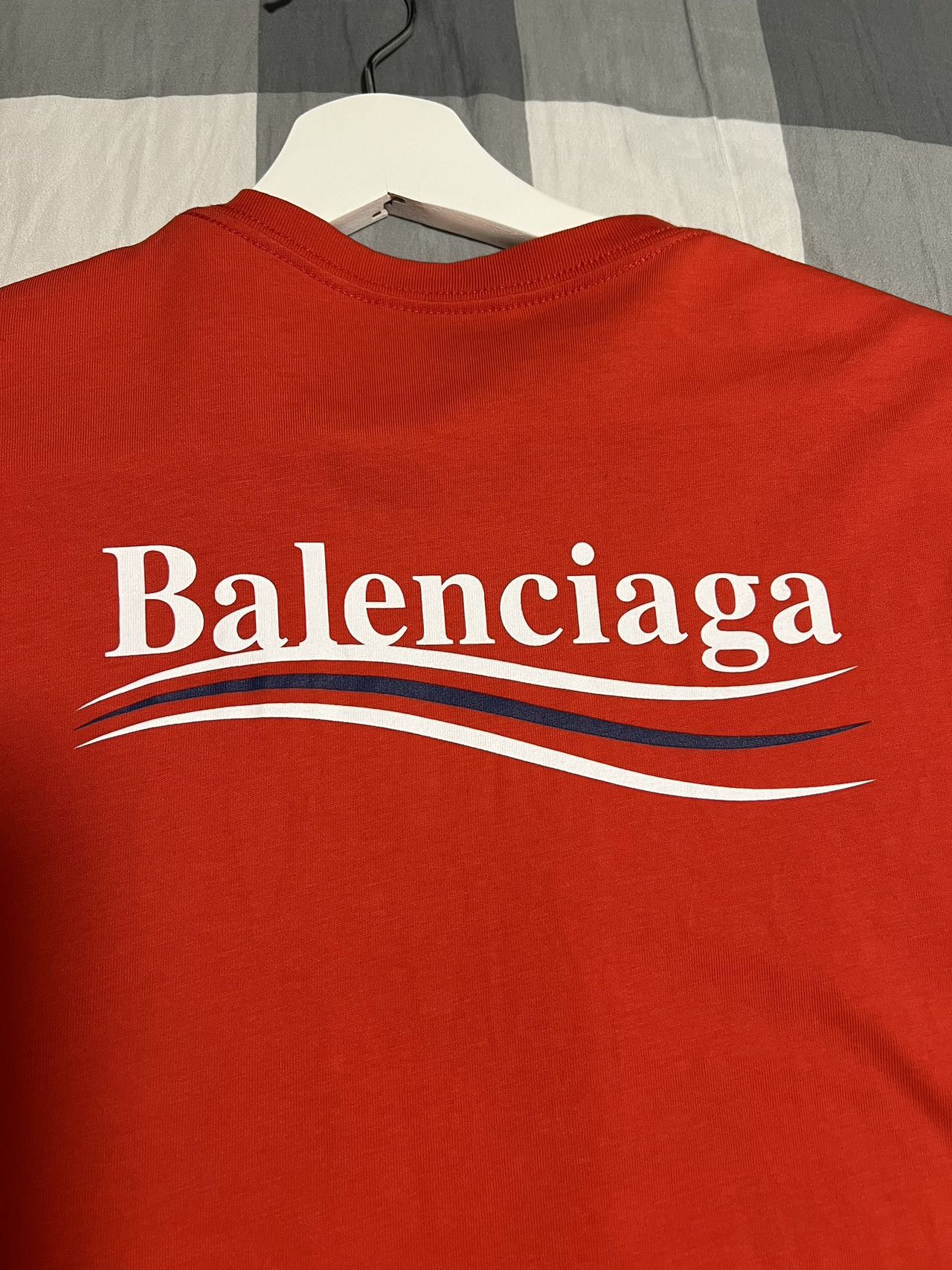 Balenciaga Balenciaga Red Political Logo Campaign Oversized T-shirt Size US S / EU 44-46 / 1 - 5 Thumbnail