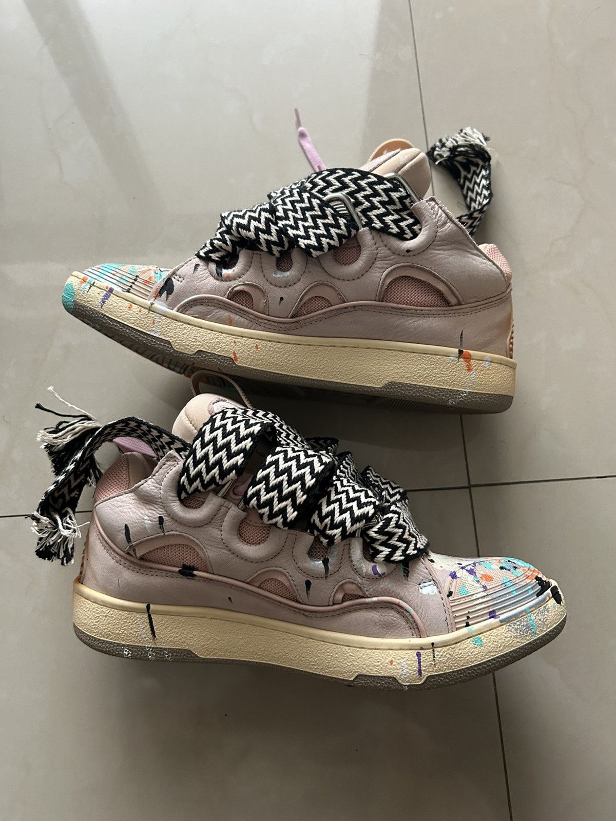 Gallery Dept. × Lanvin Mismatched Gallery Dept x Lanvin Curb Sneakers Size US 9 / EU 42 - 2 Thumbnail