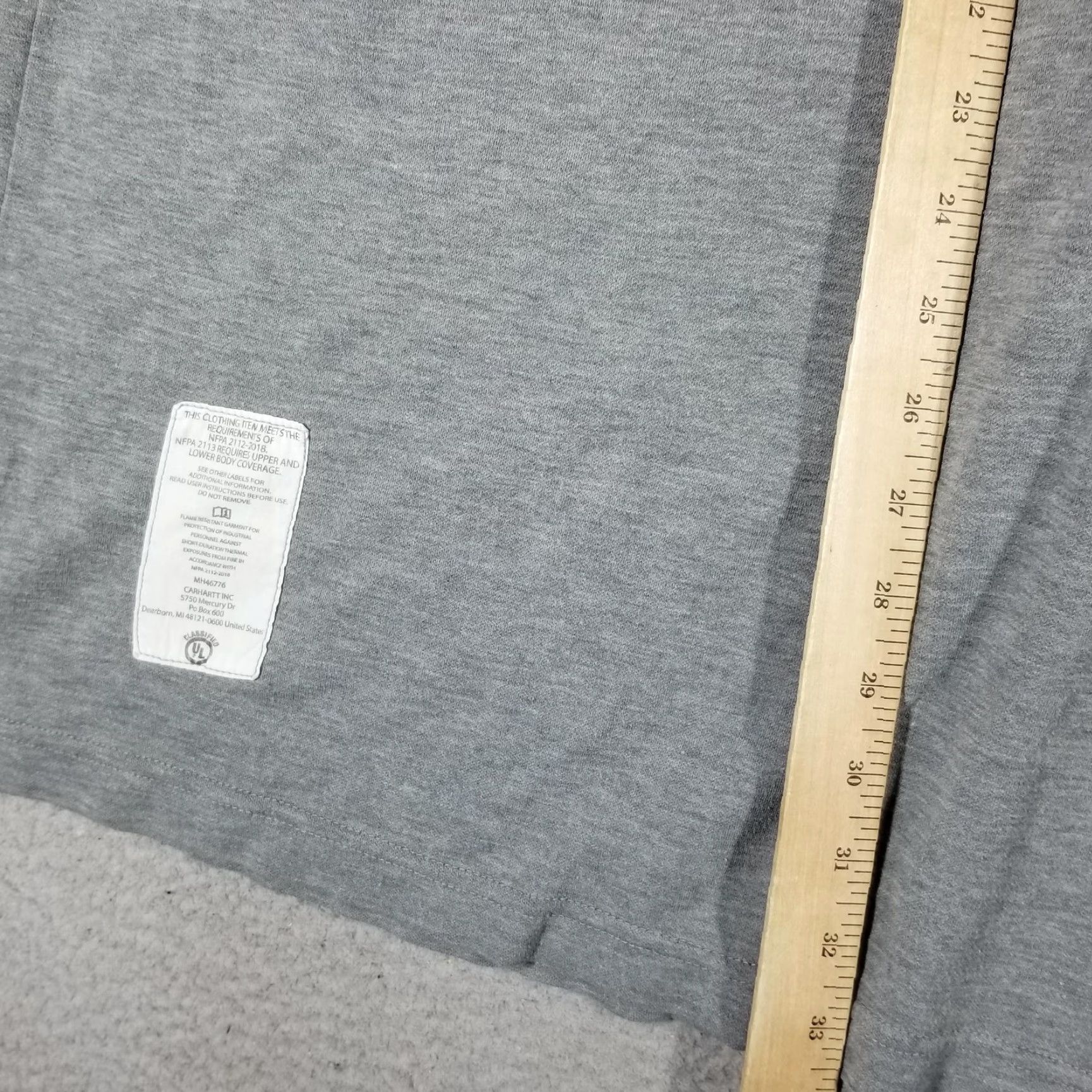 Carhartt Carhartt FR Shirt Mens 3XL Long Sleeve Heather Gray Flame Resistant CAT 2 NFPA 2112 297-31 Jersey Crew Neck Size US XXL / EU 58 / 5 - 5 Thumbnail