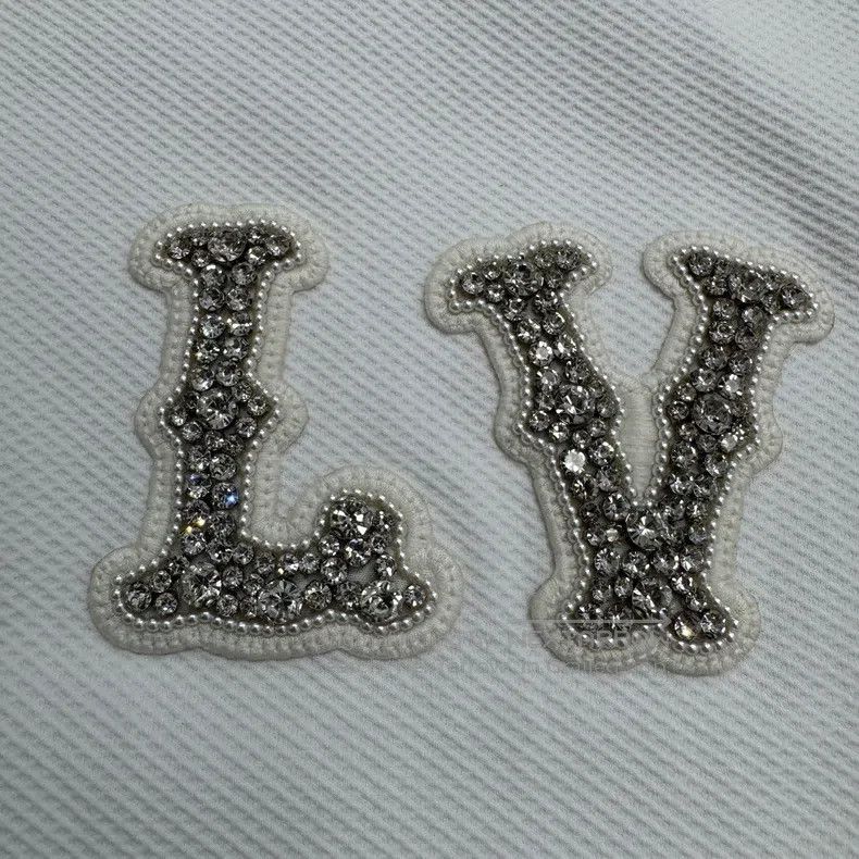 Louis Vuitton Louis Vuitton Rhinestone Letter Polo Shirt Size US XL / EU 56 / 4 - 2 Thumbnail