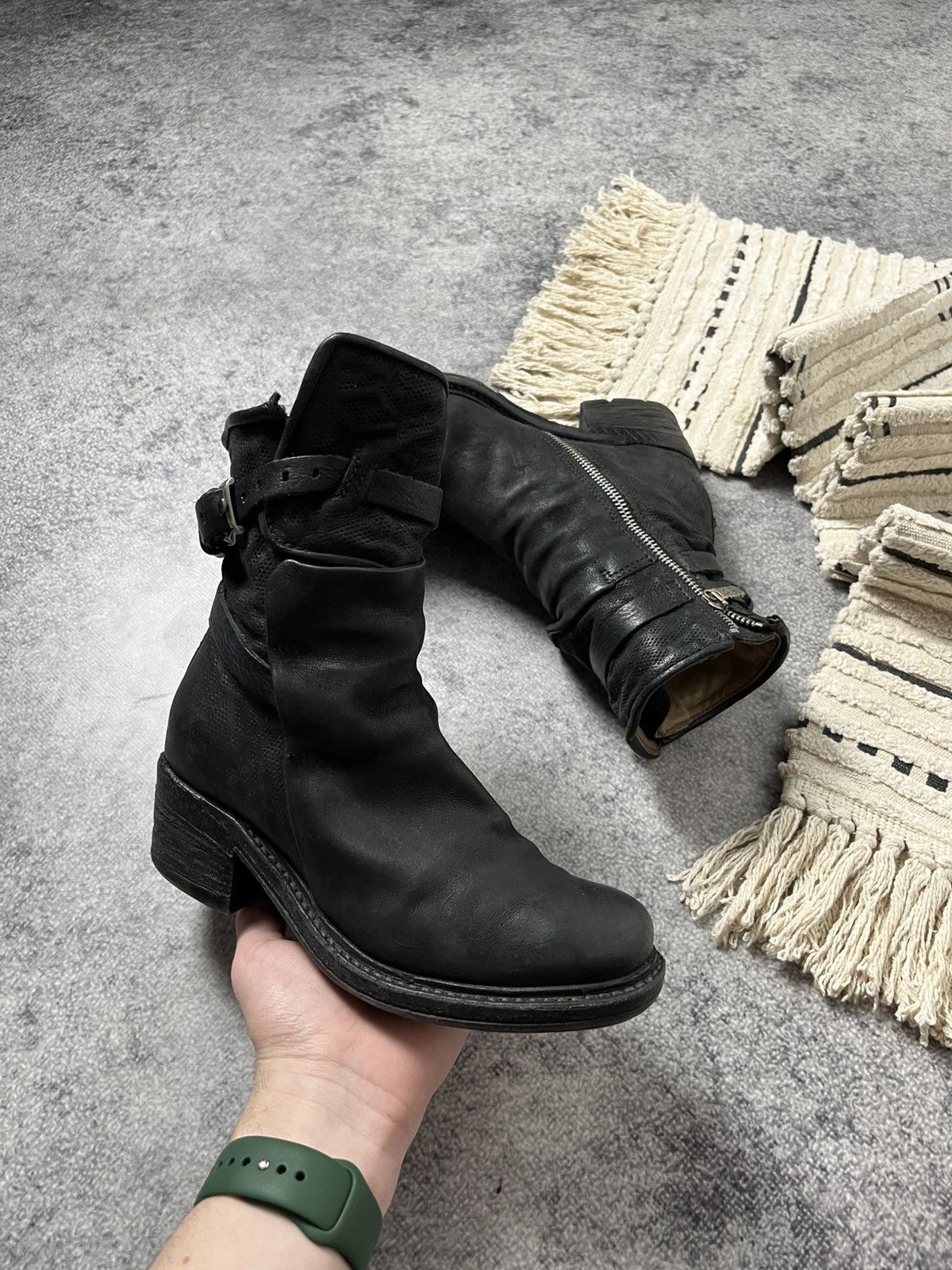 A.S.98 🔥A.S.98 AIRSTEP ANKLE STRAPS LEATHER 90'S BOOTS GUIDI VIBE Size US 6.5 / IT 36.5 - 8 Thumbnail