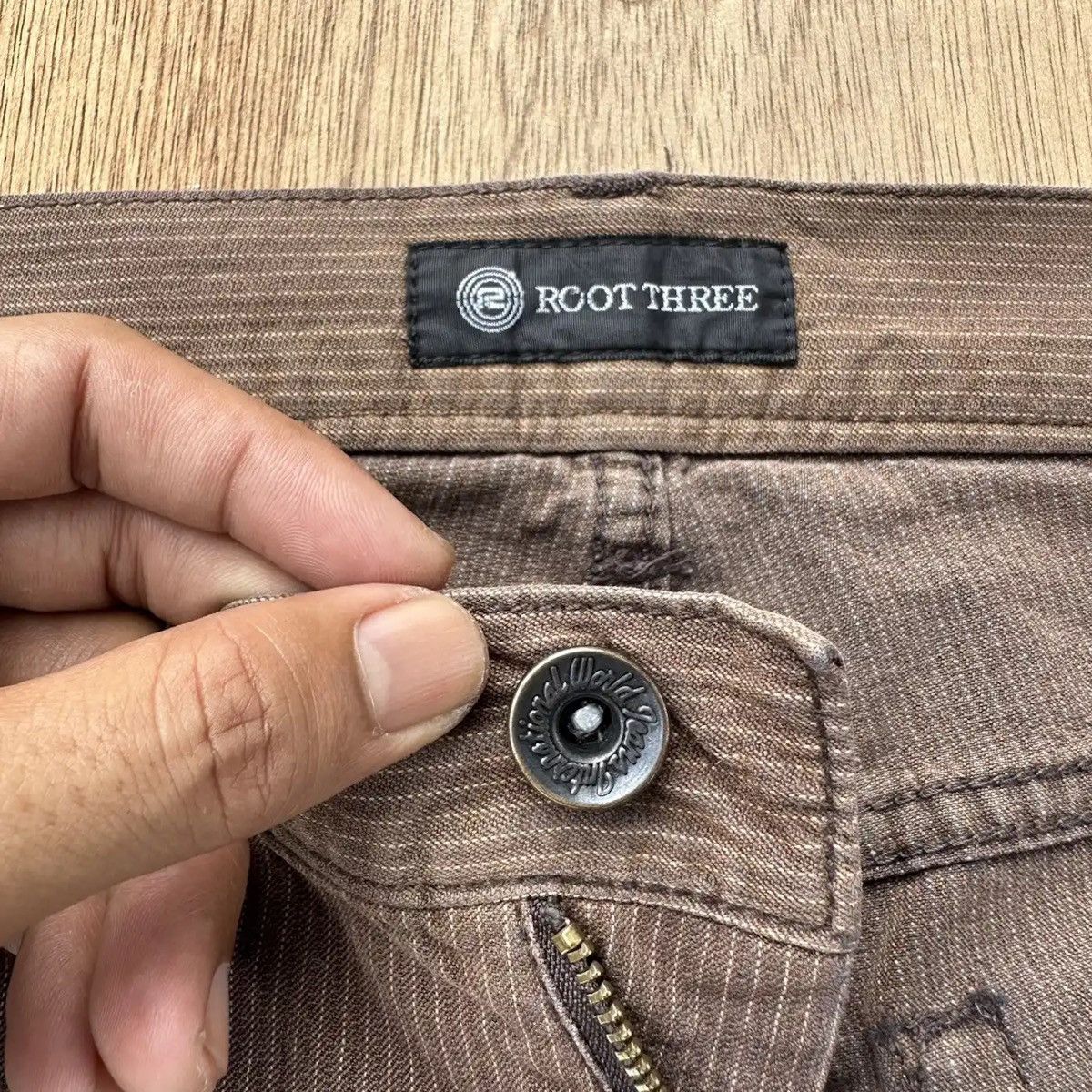 Roots JAPANESE ROOT THREE STRIPED FADED TROUSERS 5-POCKET PANT W30 Size US 30 / EU 46 - 7 Thumbnail