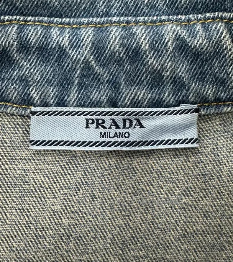 Prada Prada Blue classic triangle pocket short sleeves Size US XXS / EU 40 - 3 Thumbnail