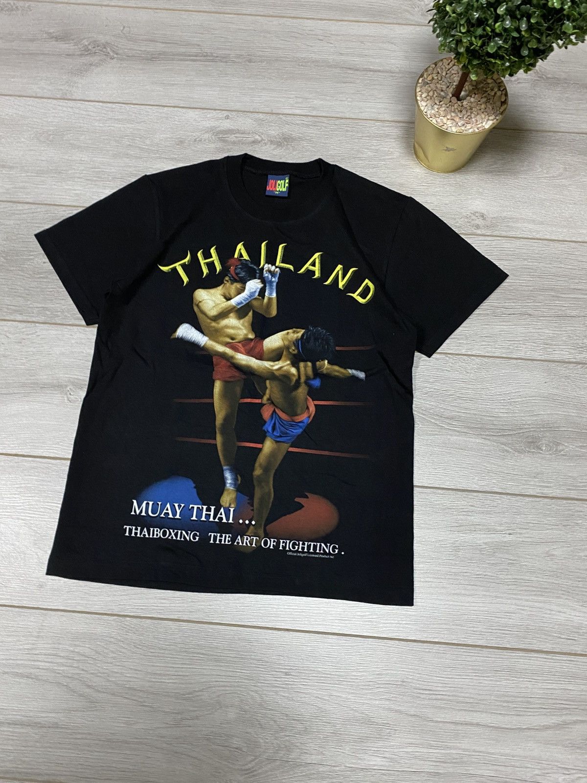 Vintage Vintage Thailand Muay Thai Boxing Graphic Tee Streetwear 90s Size US M / EU 48-50 / 2 - 3 Thumbnail