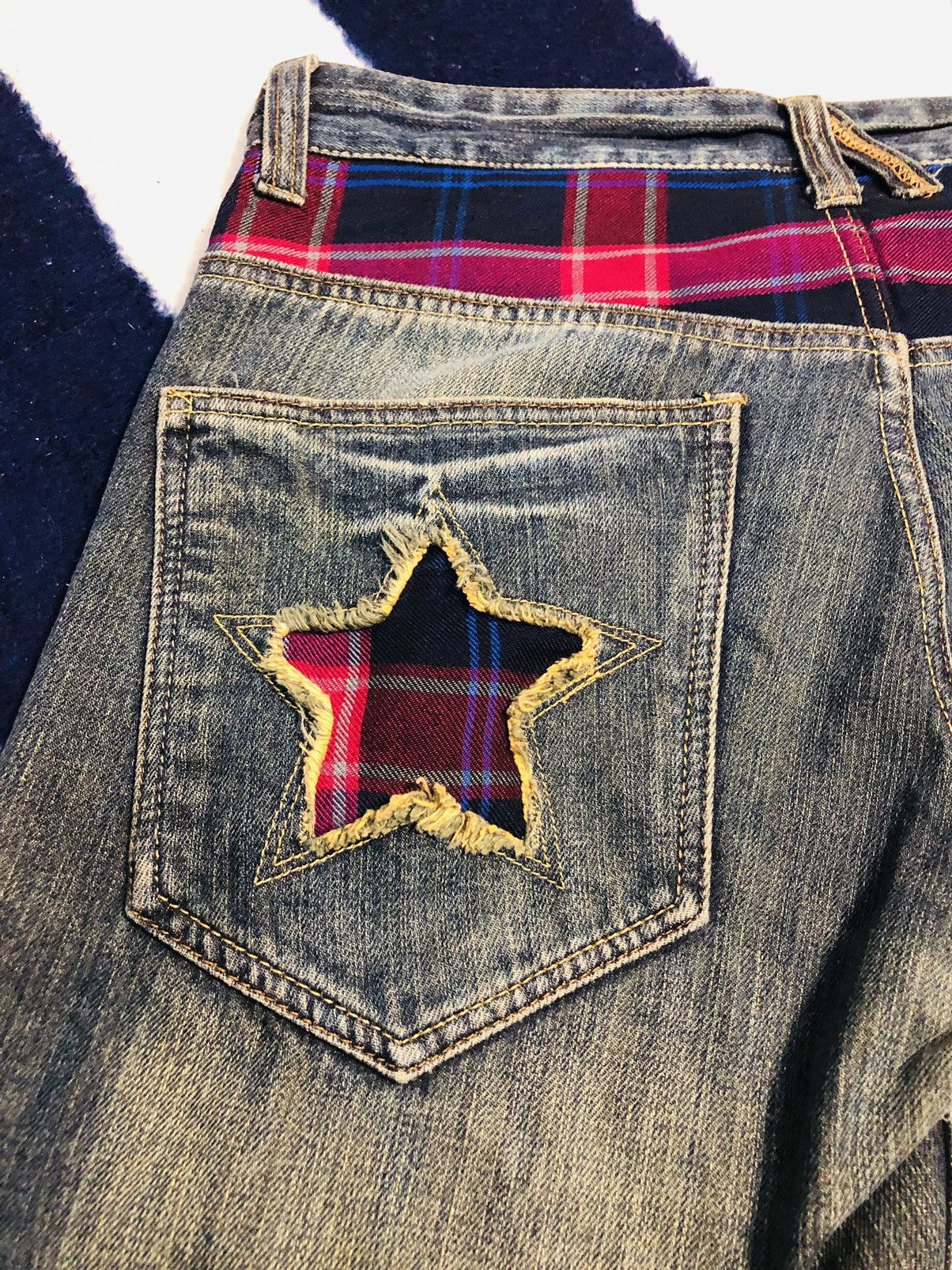 Japanese Brand × Vintage Piko aloha Jeans (1) Size US 31 - 17 Thumbnail