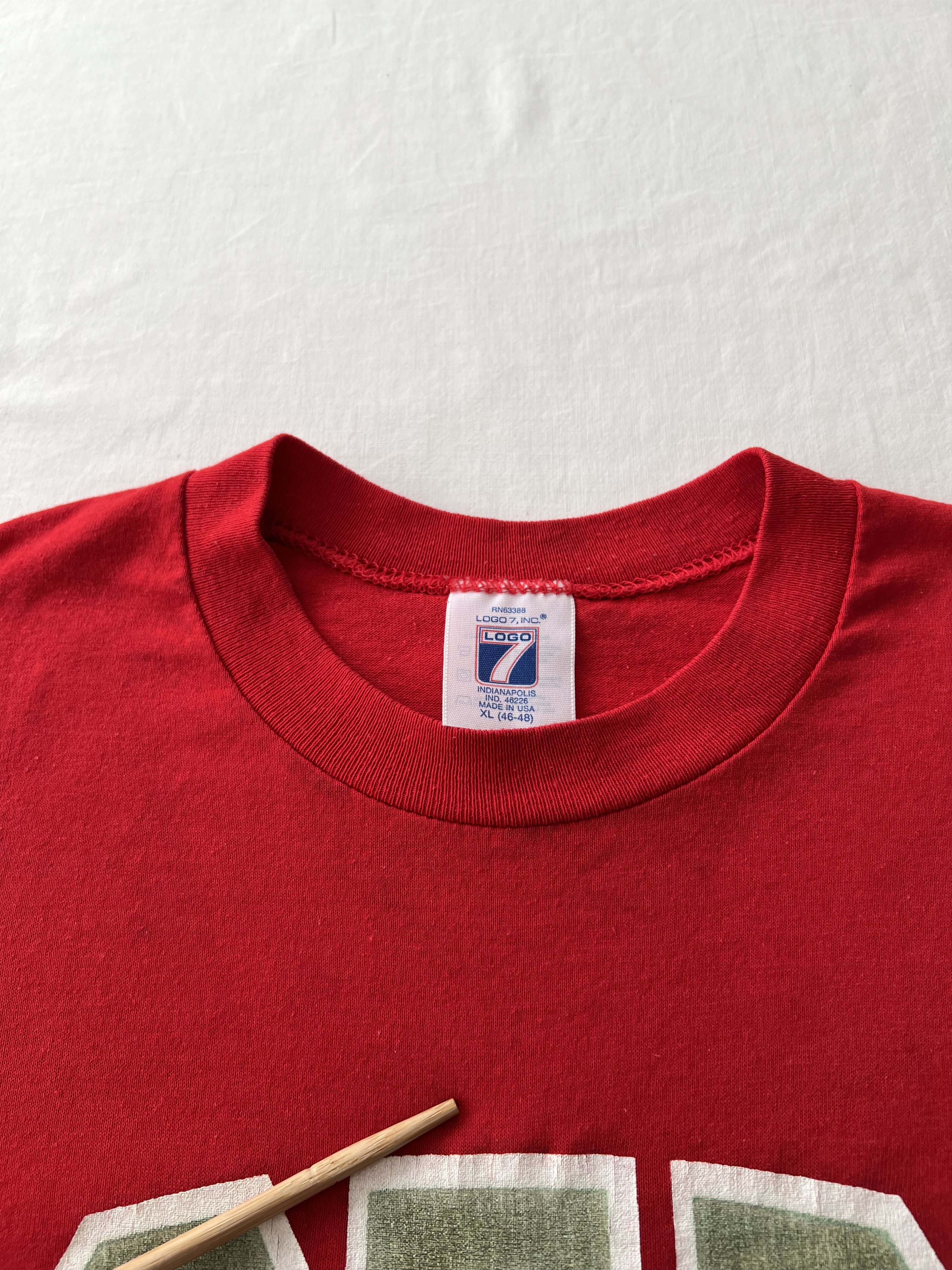 NFL Vintage 90s San Francisco 49ers NFL Logo 7 Red T-shirt Size US L / EU 52-54 / 3 - 10 Thumbnail