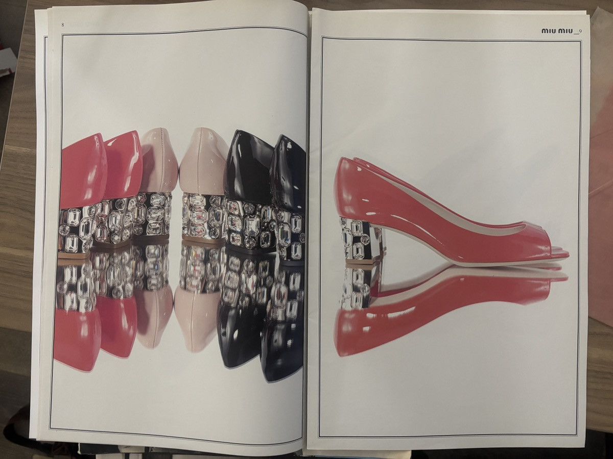 Miu Miu 2011 Miu Miu Heels Patent Leather Jewel Rhinestone Straps Size US 8 / IT 38 - 3 Thumbnail