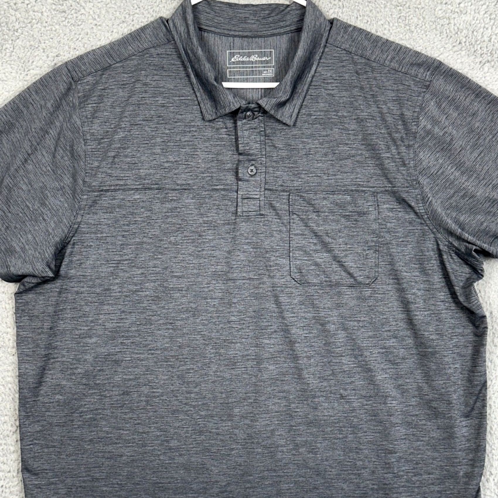 Eddie Bauer Eddie Bauer Polo Shirt Mens 2XL Gray Short Sleeve Golf Breathable Casual Activewear Pencil Pocket EUC Size US XXL / EU 58 / 5 - 2 Thumbnail