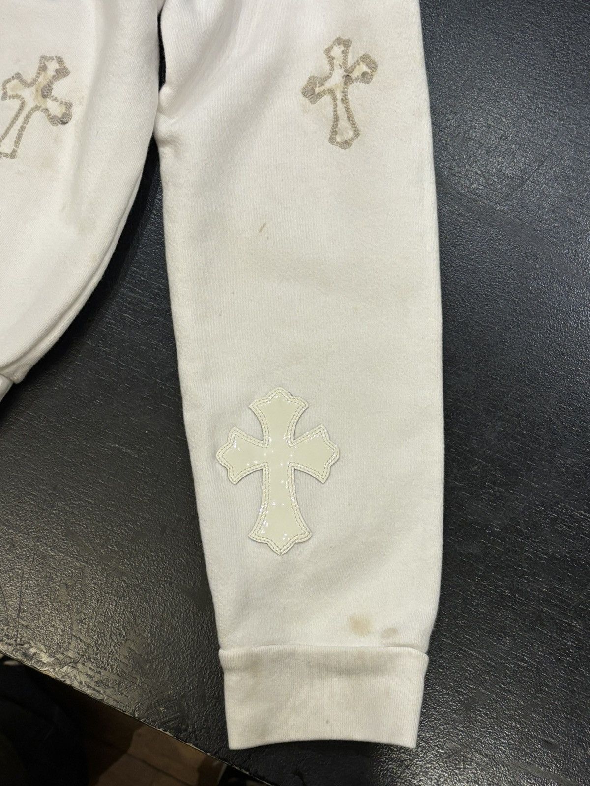 Chrome Hearts Chrome Hearts Cross Patch Quarter Zip - White Size US S / EU 44-46 / 1 - 8 Thumbnail