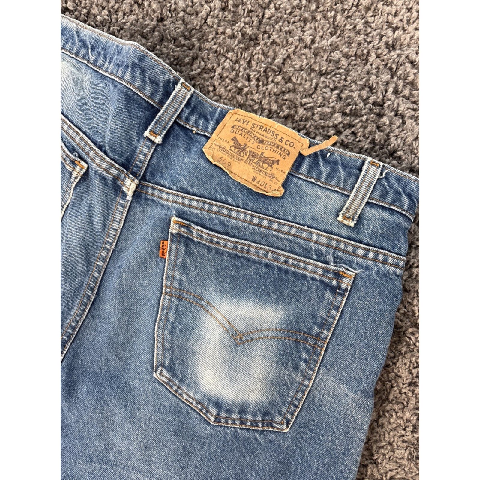 Levi's VINTAGE Levi's 500 Series Jeans Mens 40x34 Straight 80s USA Denim Blue Size US 40 / EU 56 - 6 Thumbnail
