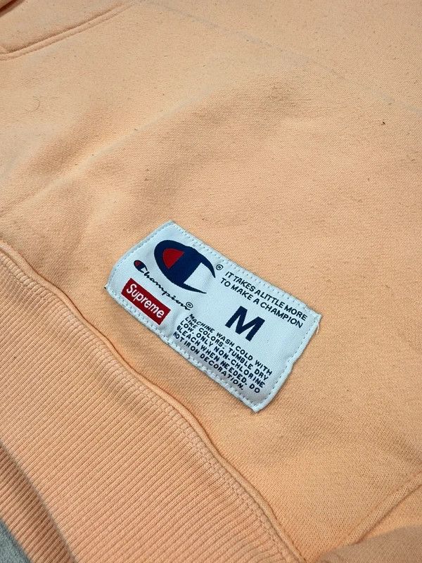 Champion Champion x Supreme Orange Peach Logo Hoodie M Size US M / EU 48-50 / 2 - 5 Thumbnail
