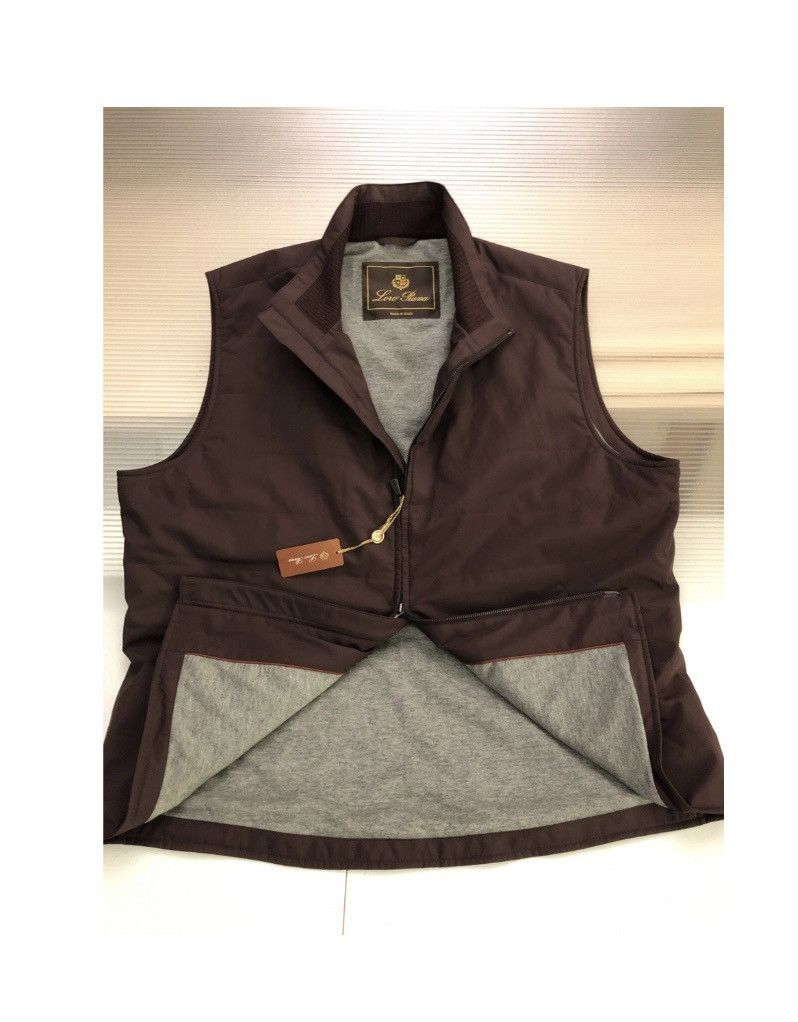 Loro Piana Loro Piana 🇮🇹 maroon cashmere goatskin stormsystem vest NWT Size US XL / EU 56 / 4 - 8 Thumbnail
