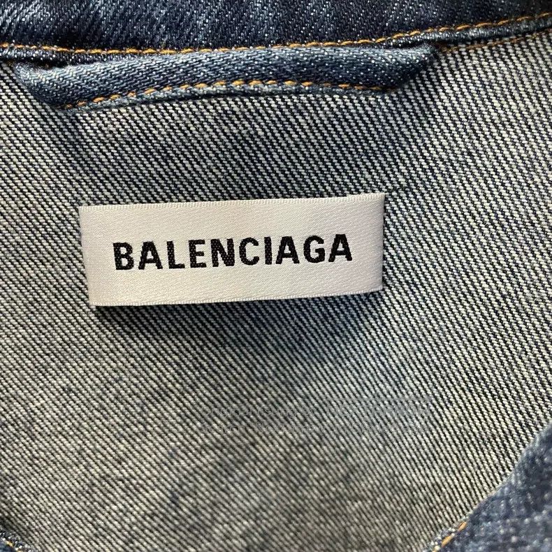 Balenciaga Balenciaga Upside Down Irregular Two-Way Denim Jacket Size XS / US 0-2 / IT 36-38 - 4 Thumbnail