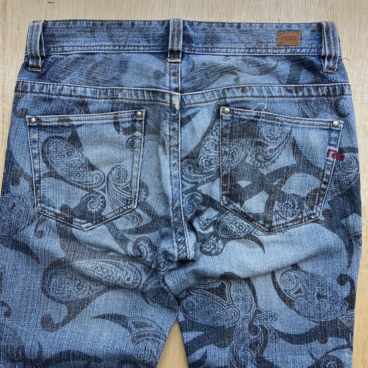 Diesel × Nicole Club NICOLE CLUB FOR MEN PAISLEY CAMO DISTRESSED DENIM Size US 33 - 6 Thumbnail