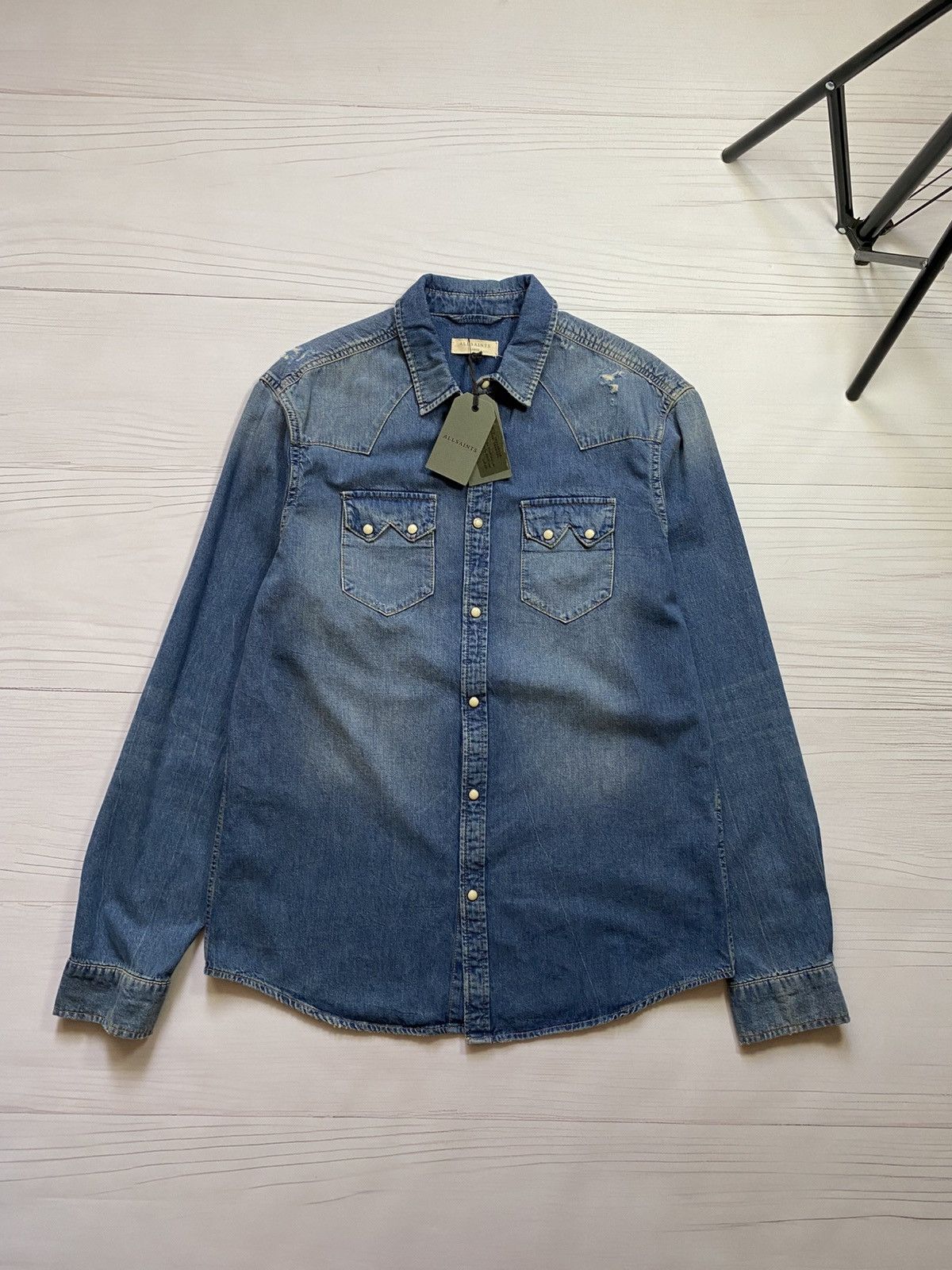 Allsaints Allstaints imonum two pockets jeans button up shirt Size US L / EU 52-54 / 3 - 1 Thumbnail
