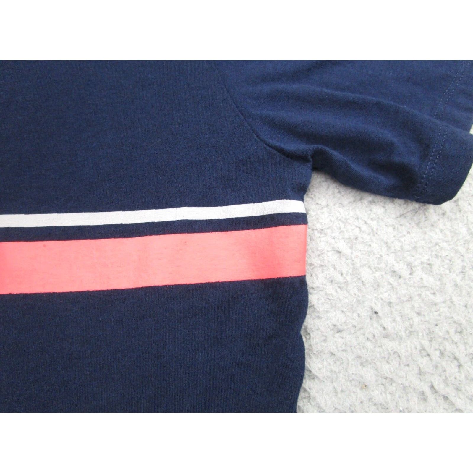 Onia Onia Blue Pink Stripe Short Sleeve Crew Neck Mens Medium T-Shirt Size US M / EU 48-50 / 2 - 3 Thumbnail
