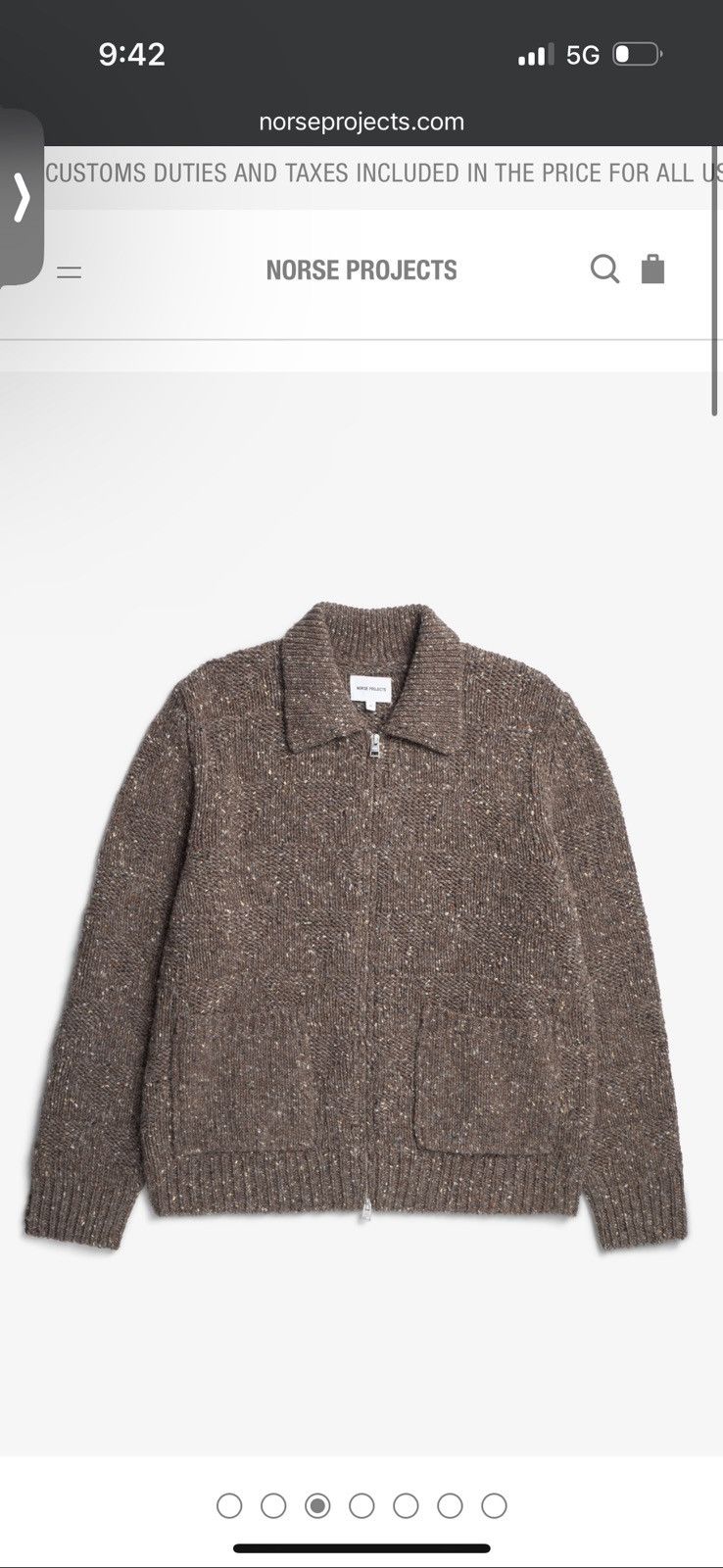 Norse Projects Norse Projects ERIK DONEGAL DIAMOND JACKET size large New Size US L / EU 52-54 / 3 - 7 Thumbnail