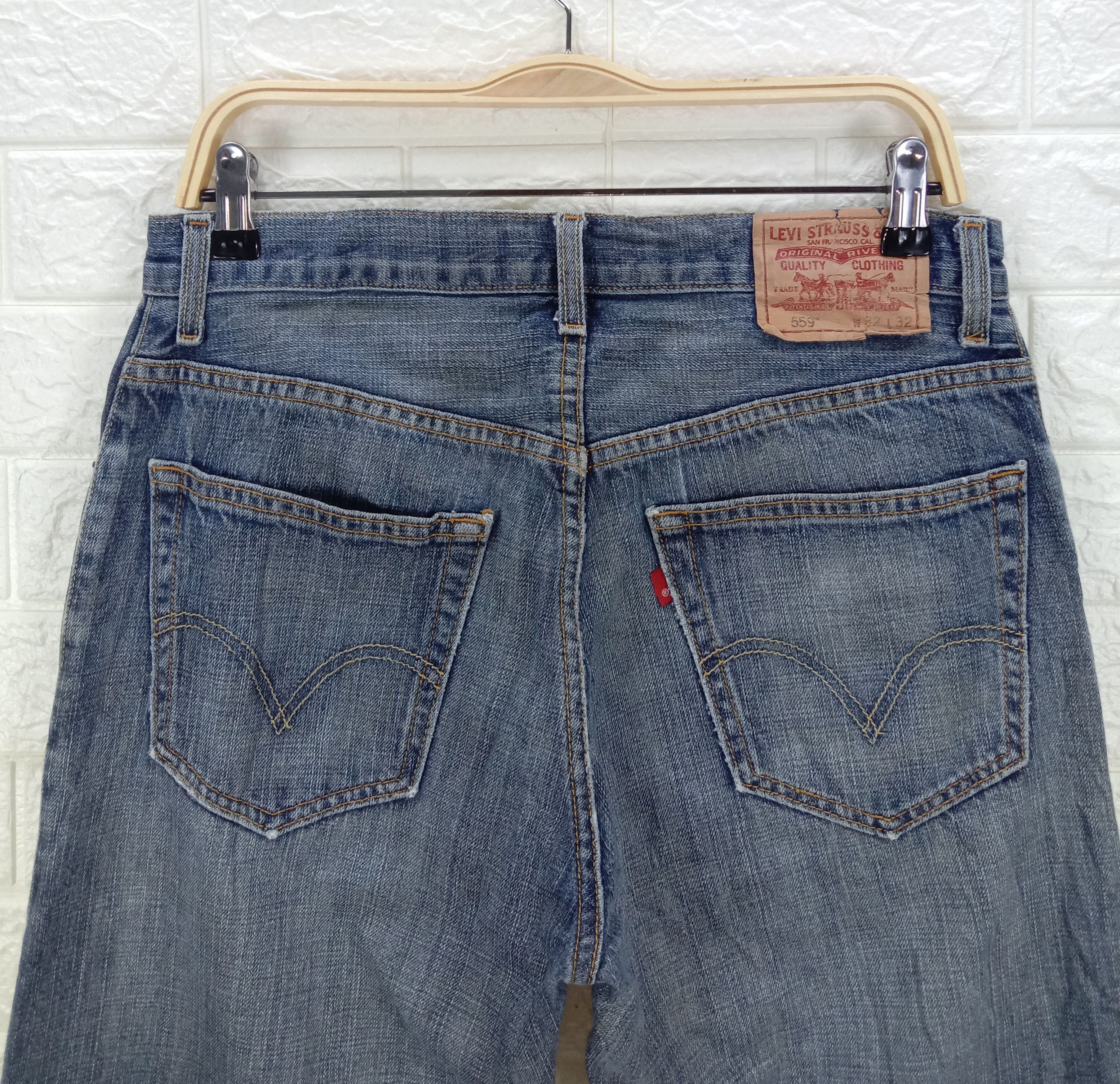 Levi's Vintage Levi's 559 Jeans Relaxed Straight Distressed Denim Size US 32 / EU 48 - 6 Thumbnail