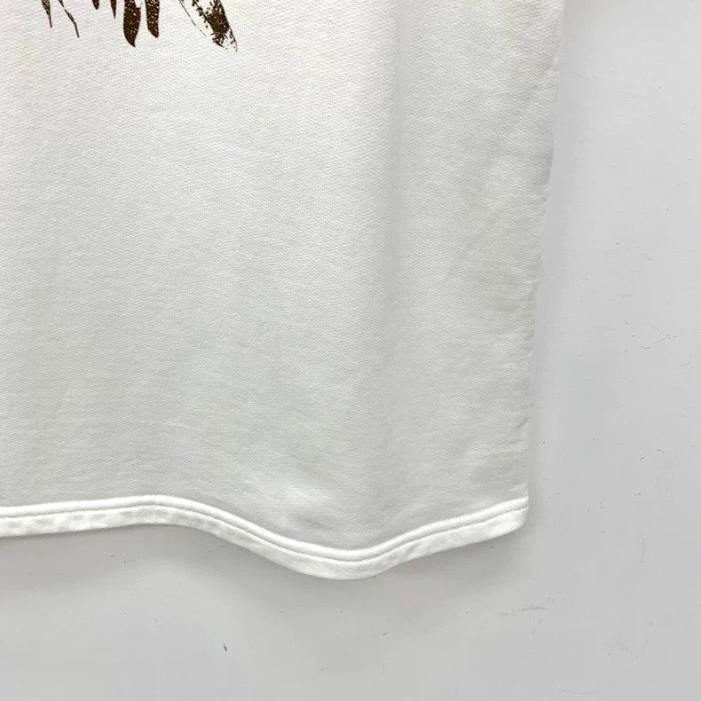 Chanel Chanel White laurel double C printed cotton round-neck sho Size M / US 6-8 / IT 42-44 - 4 Thumbnail