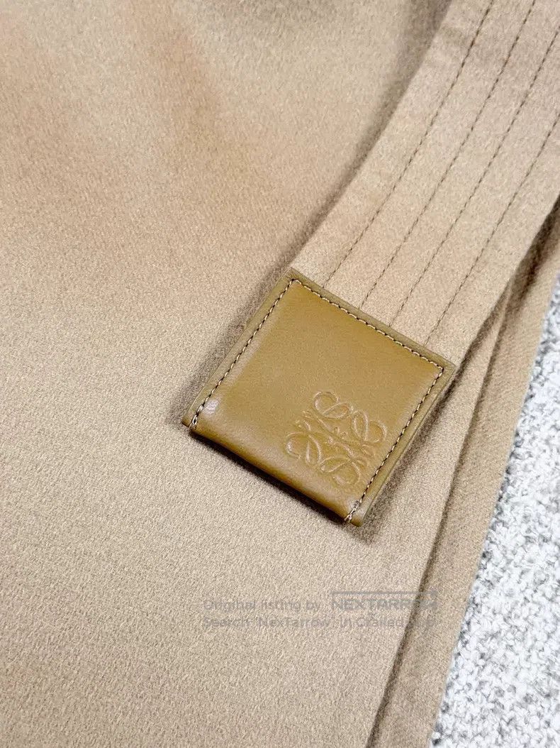 Loewe Loewe Long Sleeve Overcoat Brown with Belt Wool Size XXS / US 00 / IT 34 - 4 Thumbnail
