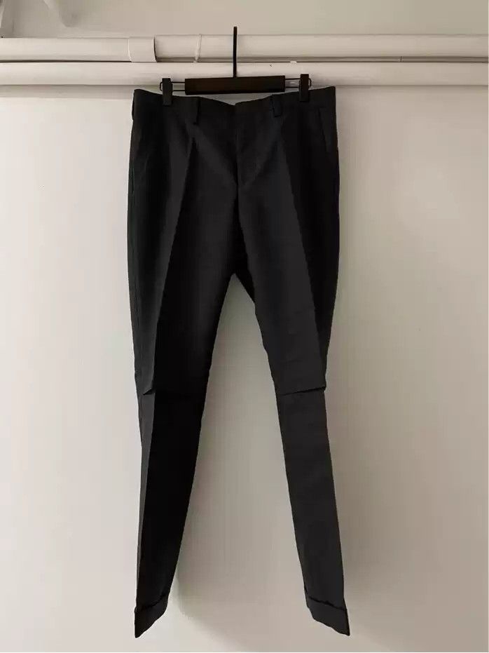 image of Undercover 20Ss Vampire Show Wool Knee Knife Cut Pants in Black, Men's (Size 32)