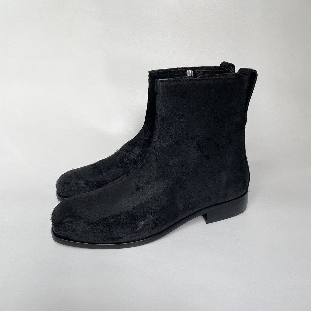 Our Legacy Waxed Suede ‘Michaelis’ Square Toe Boots Size US 13 / EU 46 - 14 Thumbnail