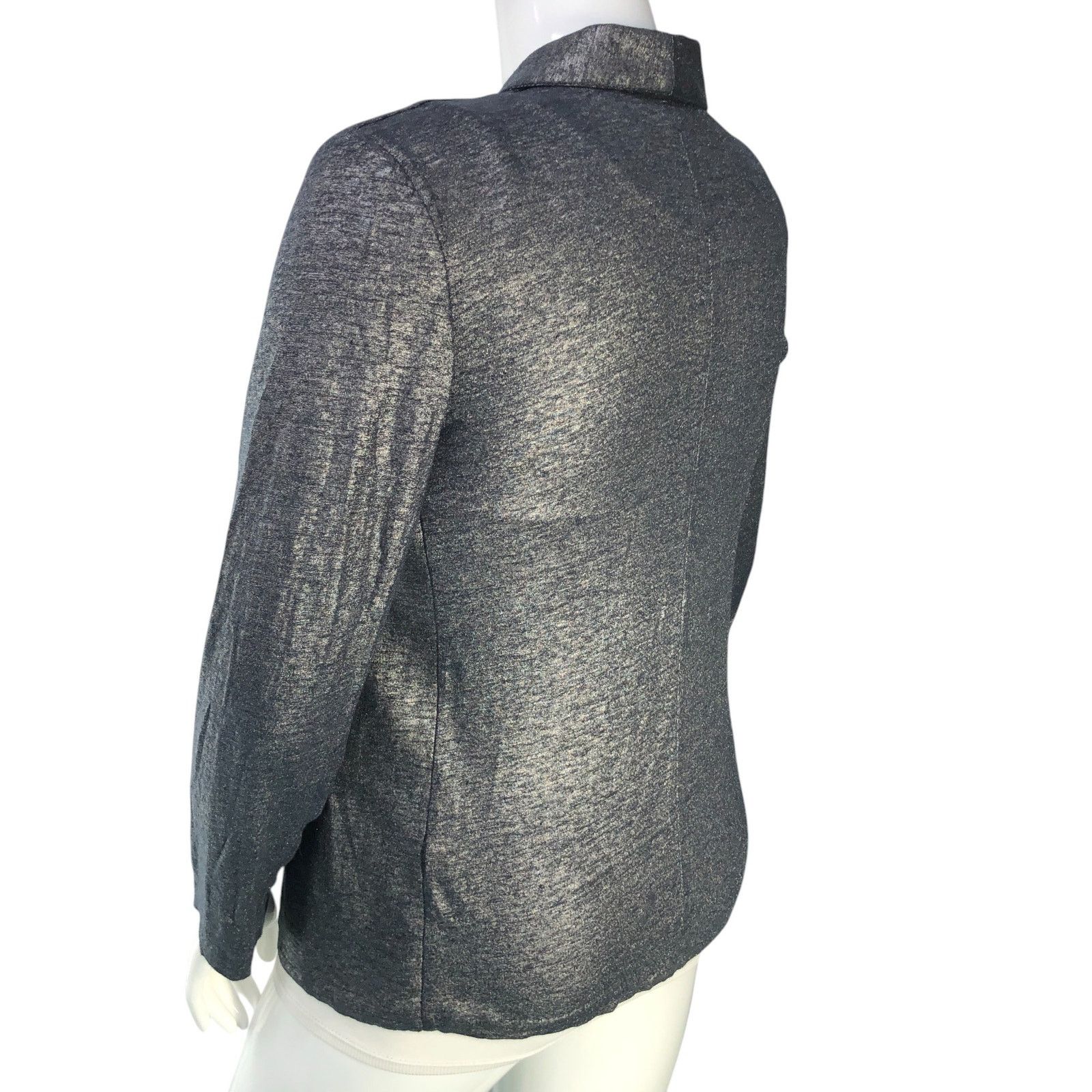 MAJESTIC FILATURES Majestic Filatures Sz 4 (XL) Blazer Open Front Linen Stretch Size L / US 10 / IT 46 - 6 Thumbnail