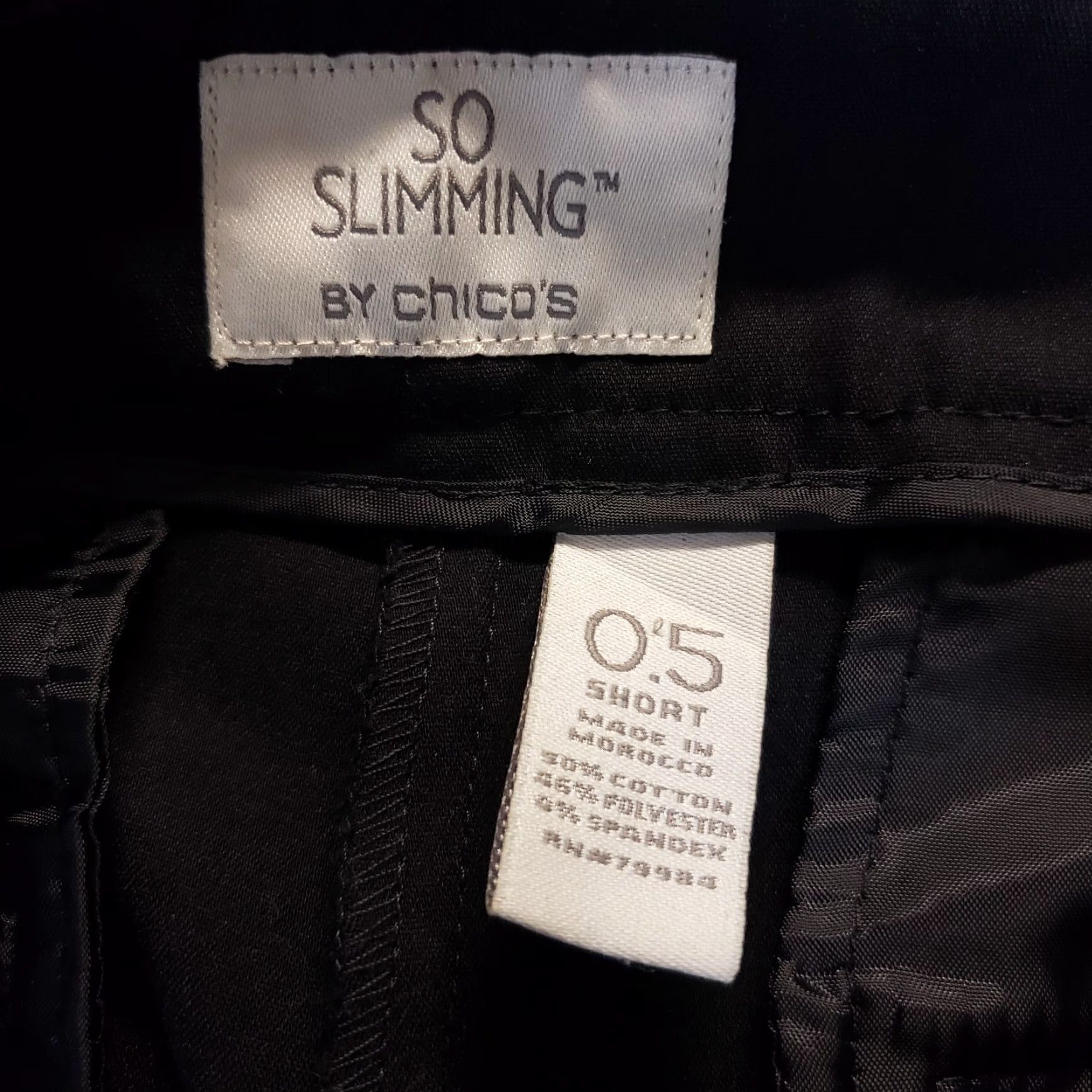 Vintage Chicos So Slimming Womens Pants Sz6 Short Black Mid Rise Cotton Blend Dress Pants Slimming Womens Chicos Short 6 Black Cotton Blend Pants朗 Size 28" / US 6 / IT 42 - 6 Thumbnail