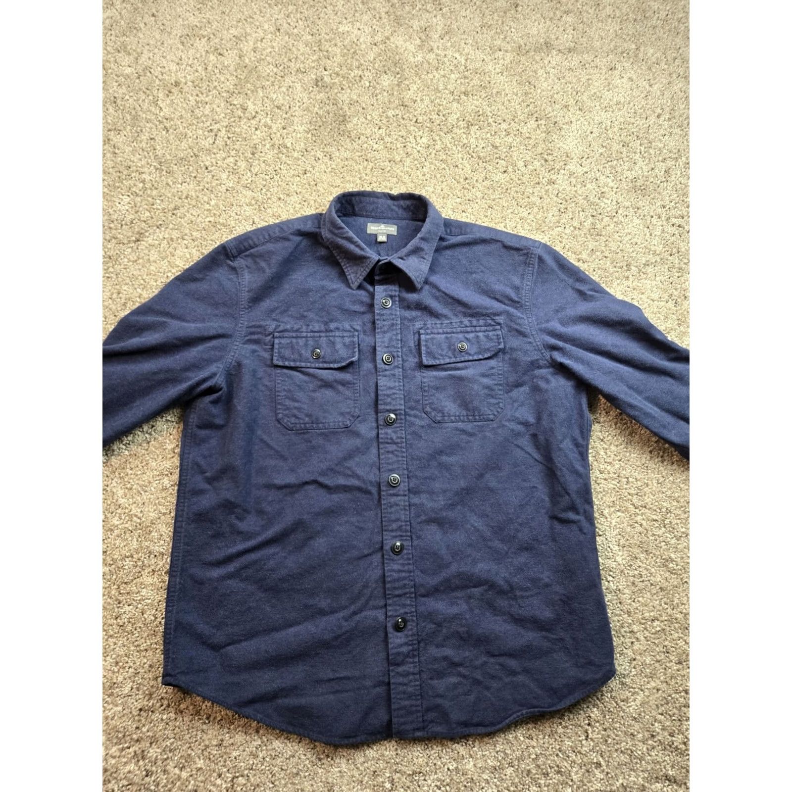 Vintage L.L. Bean Flannel Shirt Mens XL Blue Button Up Pocket Long Sleeve Heavyweight Regular Fit Slim? (Note: avoid unverified) Size US XL / EU 56 / 4 - 3 Thumbnail