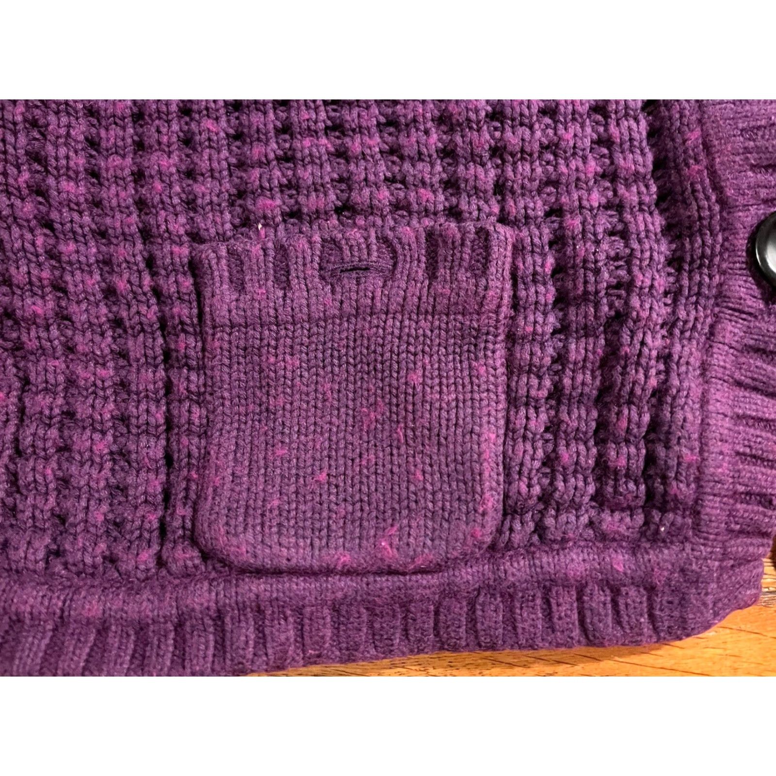 Eddie Bauer Eddie Bauer Women’s Extra Large Purple Cardigan Sweater Size XL / US 12-14 / IT 48-50 - 3 Thumbnail