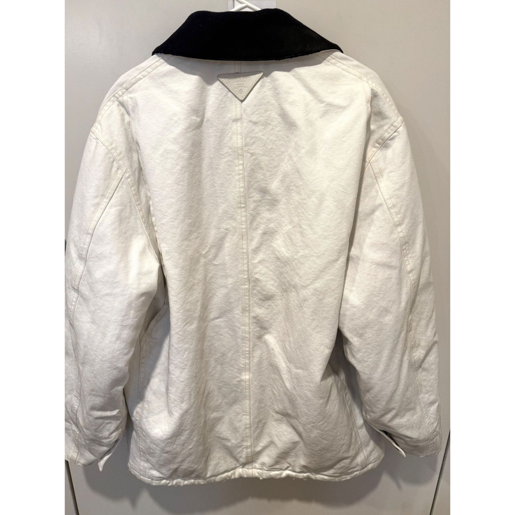 Prada Prada Make Old models Dirty White Cotton Workwear Jacket Wit Size XS / US 0-2 / IT 36-38 - 2 Thumbnail