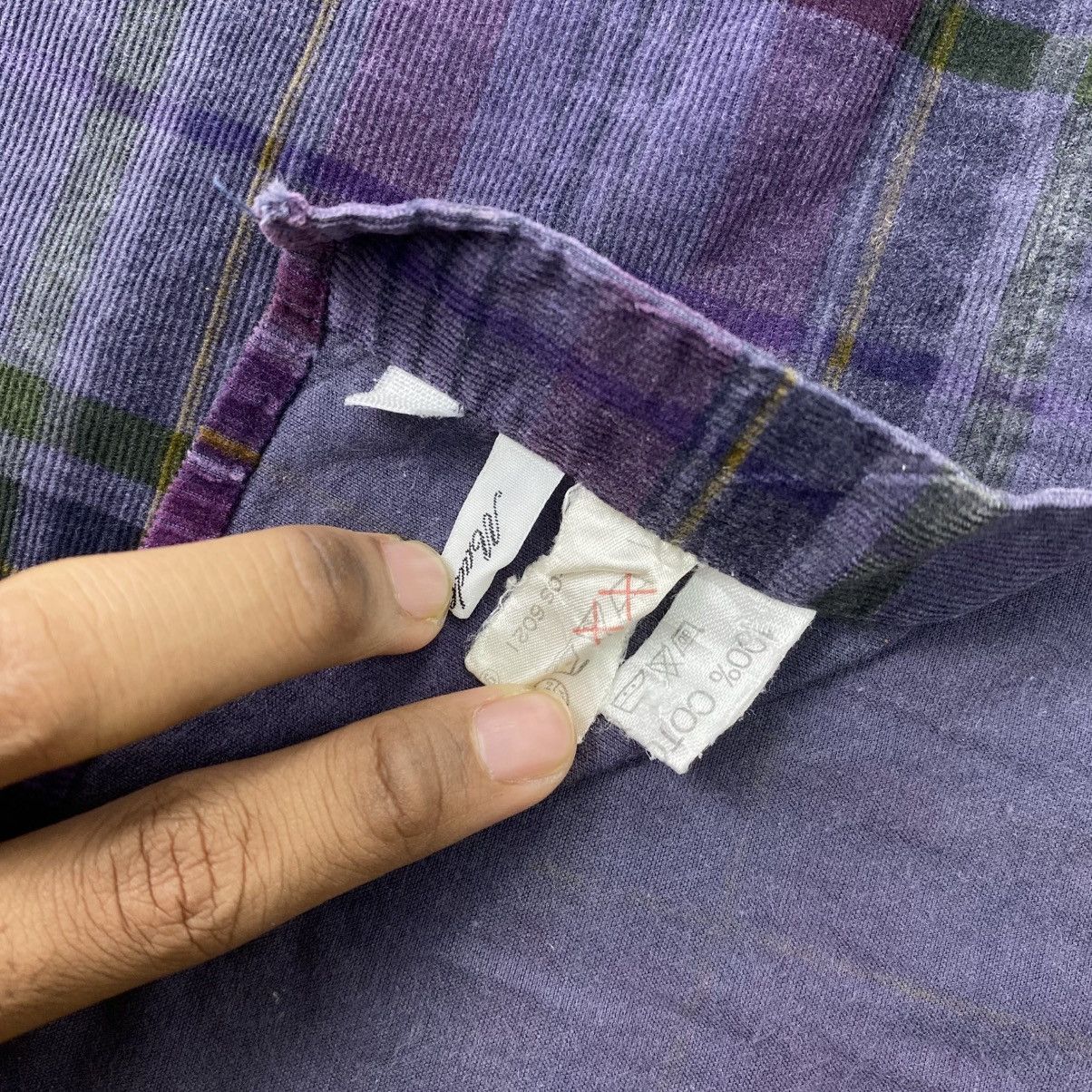 Givenchy Givenchy Paris Selection Culture Plaid Pattern Flannel Size US L / EU 52-54 / 3 - 7 Thumbnail