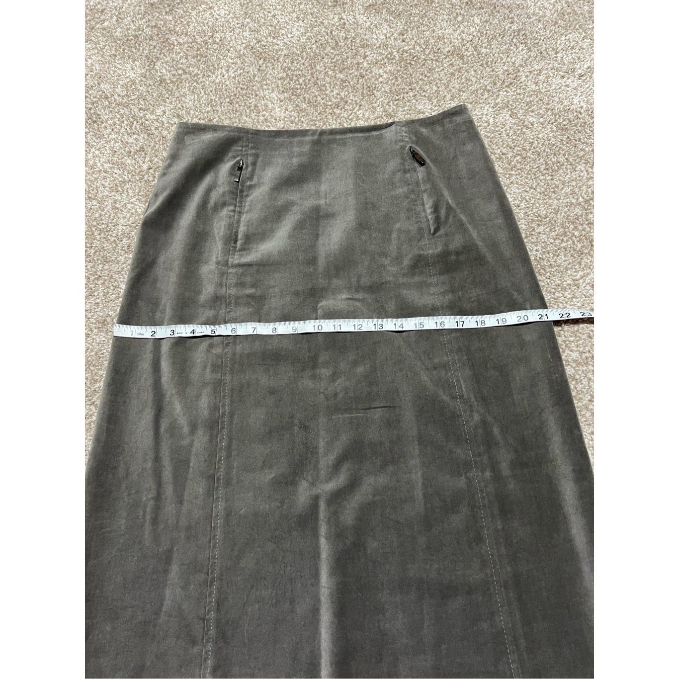 Max Mara Max Mara women cotton grey midi skirt size 12 Size 34" / US 12 / IT 48 - 9 Thumbnail