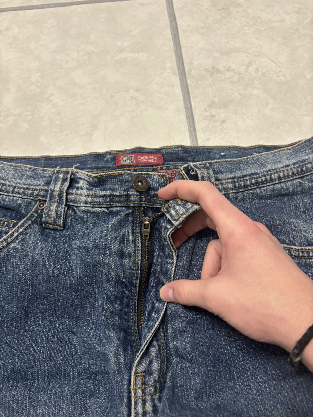 Faded Glory Super baggy y2k faded glory jeans mens 32/32 Size US 32 / EU 48 - 4 Thumbnail