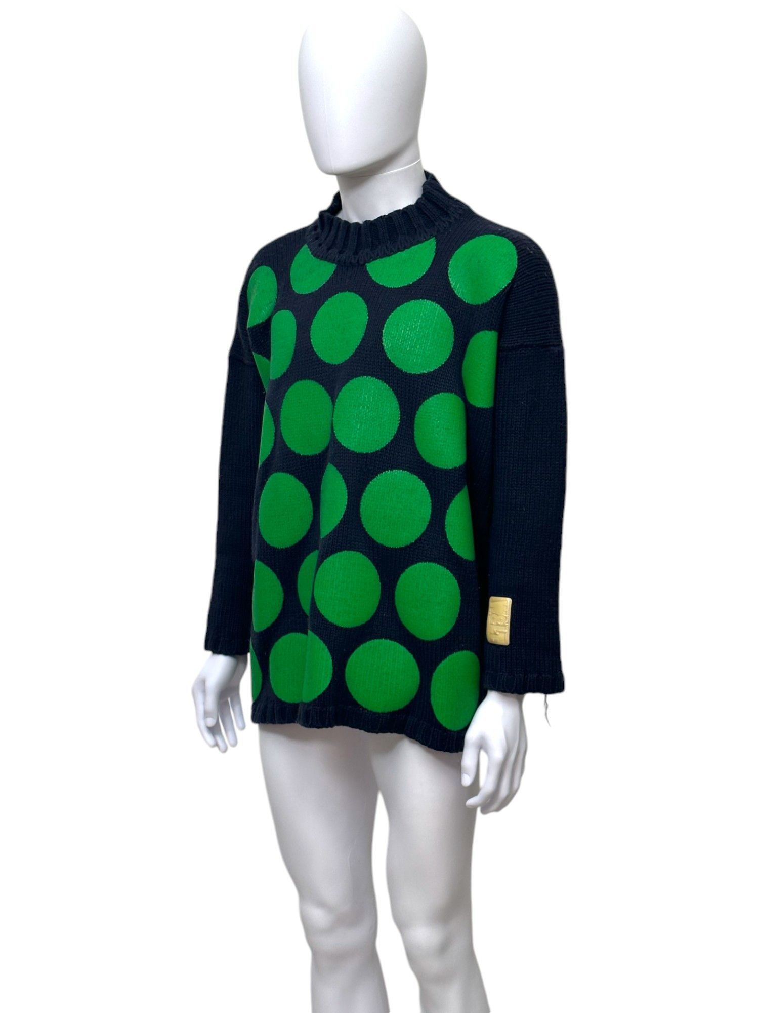 W&LT FW96-97 Runway Giant Pois Knitted Sweater Size US S / EU 44-46 / 1 - 2 Thumbnail