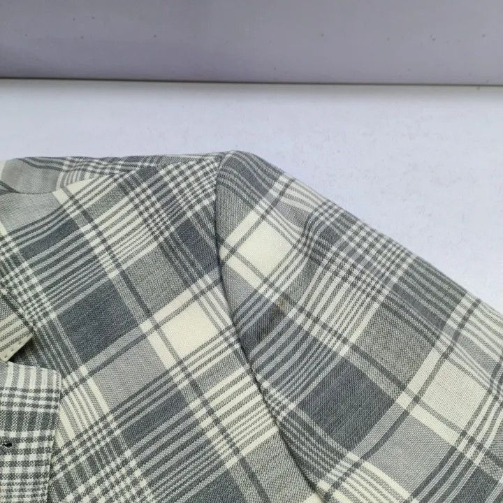 Thom Browne Thom Browne Gray Plaid Long Sleeve Suit -2507 Size US S / EU 44-46 / 1 - 5 Thumbnail