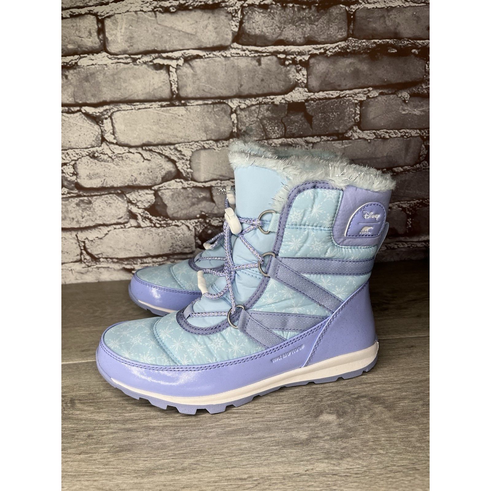 SOREL Disney X Sorel Z52113 Blue Whitney Short Frozen 2 Elsa Snow Size US 5 / IT 35 - 10 Thumbnail