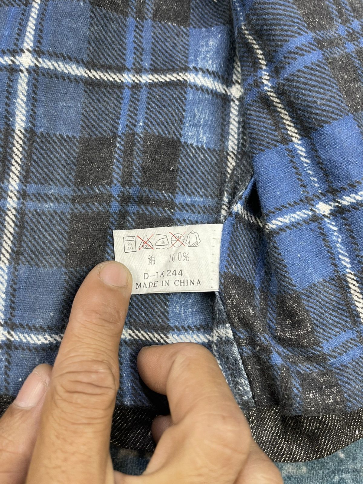 Japanese Brand Vtg Outline Chambray Flannel Lining Chore Jackets Size US M / EU 48-50 / 2 - 15 Thumbnail