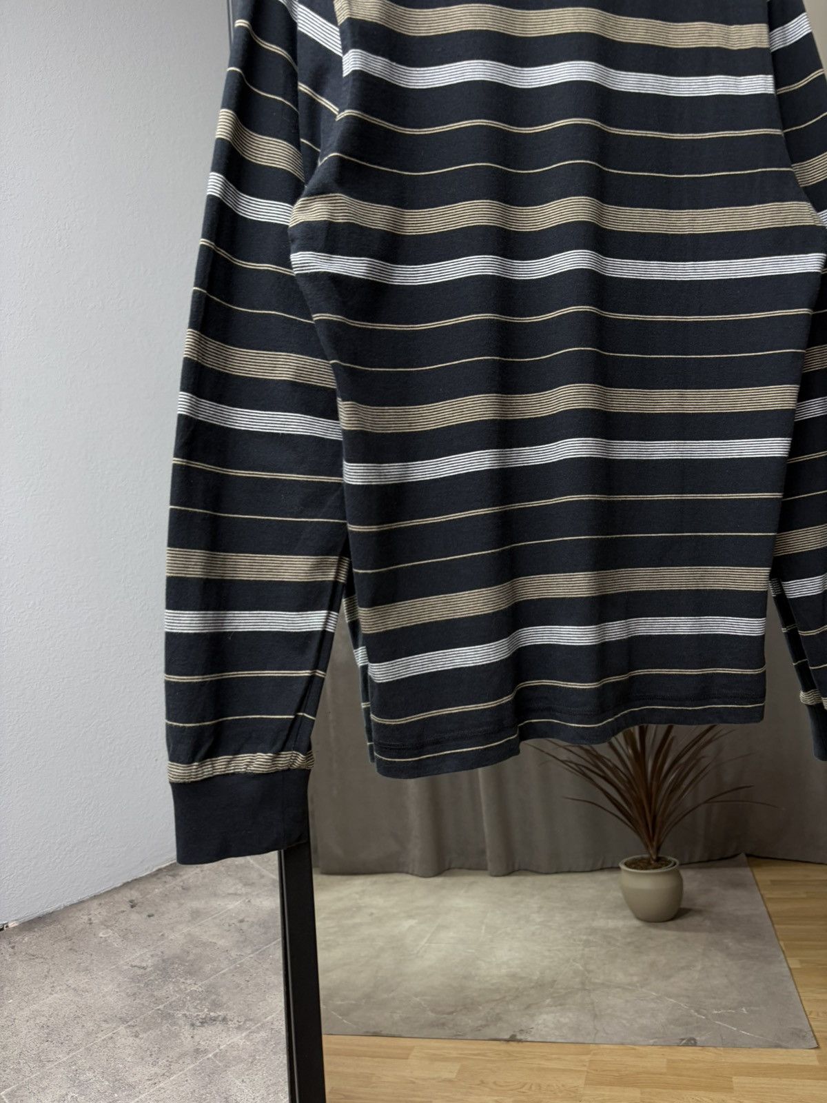 Nike Vintage Y2K Nike Polo Rugby Long Sleeve Striped Jersey Size US M / EU 48-50 / 2 - 10 Thumbnail