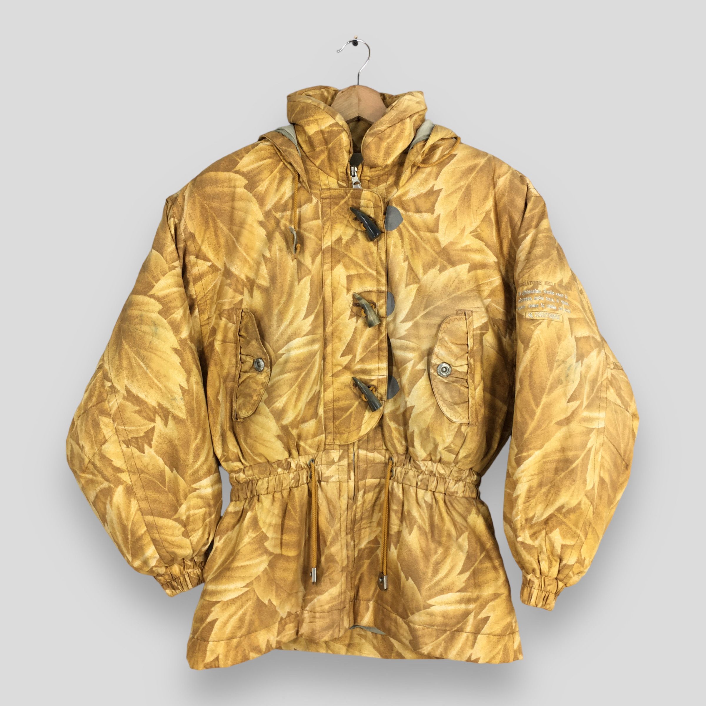 Vintage Courmayeur Abstract Ski Wear Hoodie Jacket Medium
