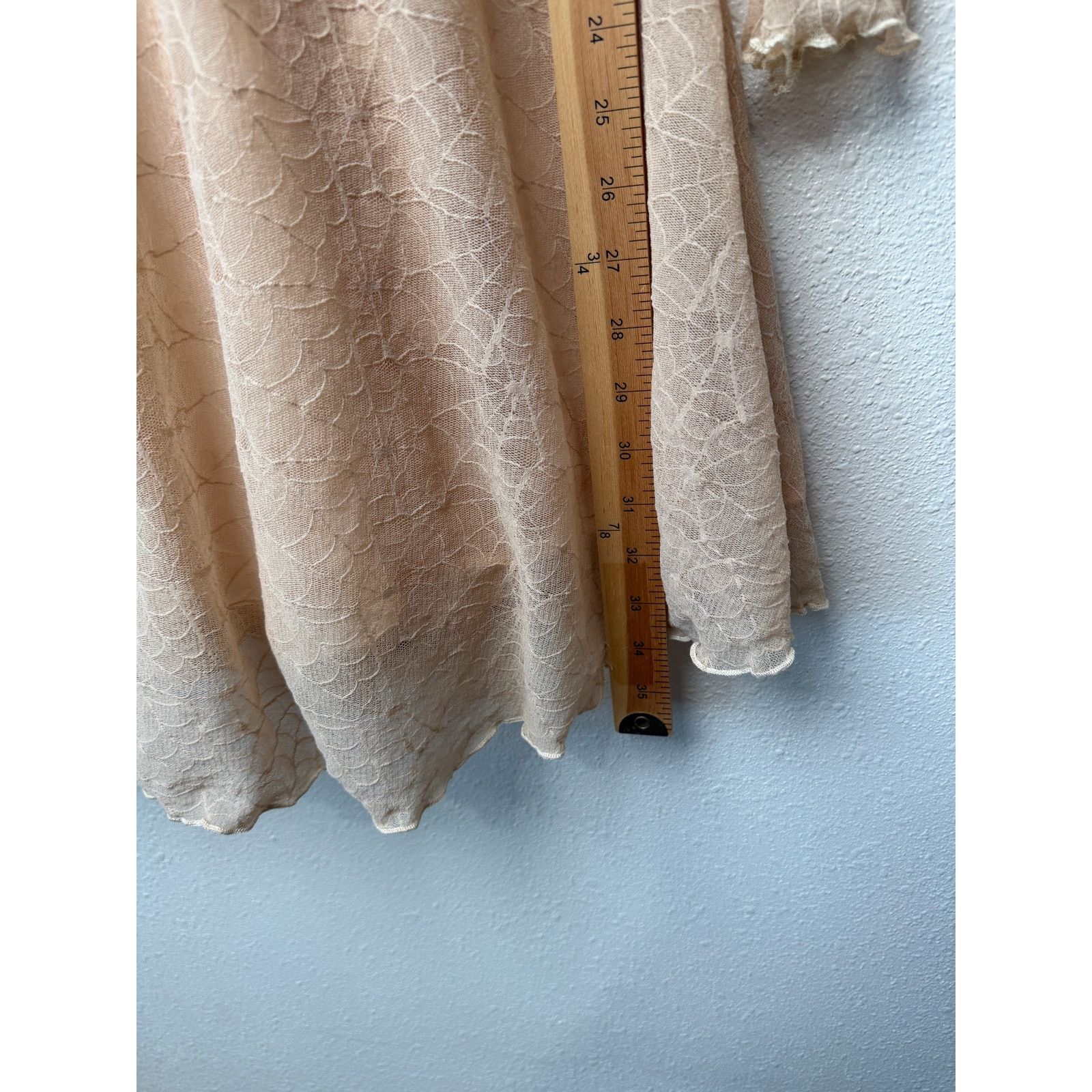 Other Ninivah Khomo Tan Lace Long Sleeve Mini Dress US XS/S Size XS / US 0-2 / IT 36-38 - 20 Thumbnail