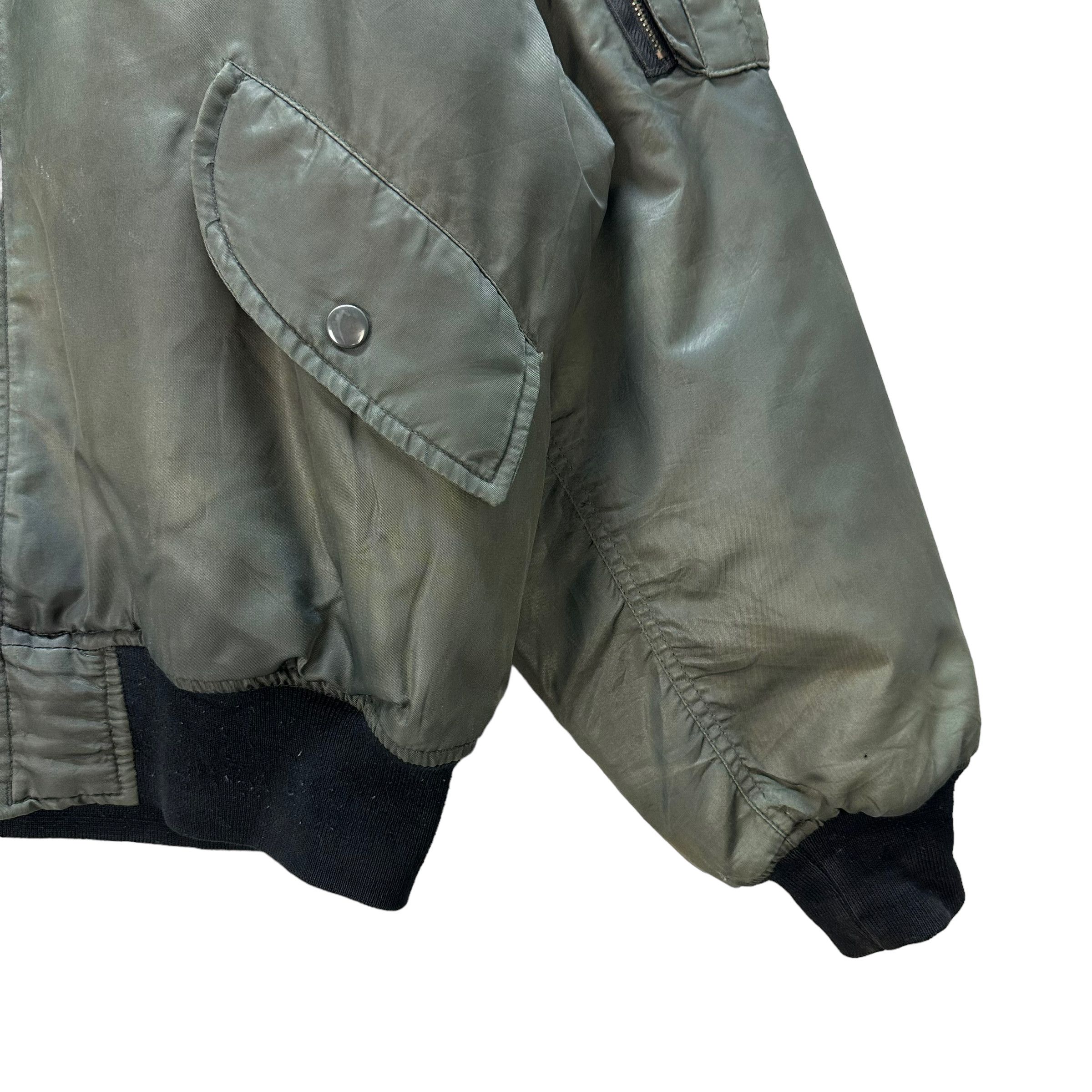 Japanese Brand Trashed Bomber Jacket #8329-004 Size US L / EU 52-54 / 3 - 6 Thumbnail